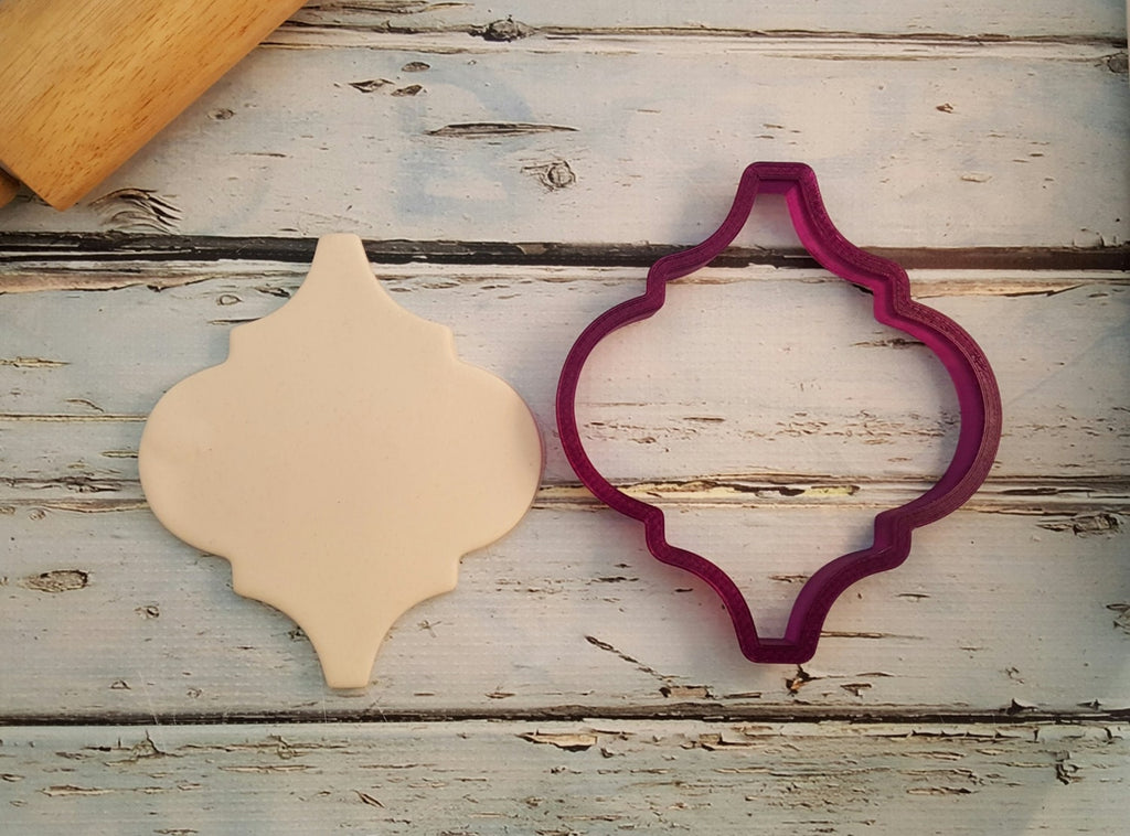 Arabesque Moroccan Tile Plaque Cookie Cutter or Fondant Cutter and Clay Cutter