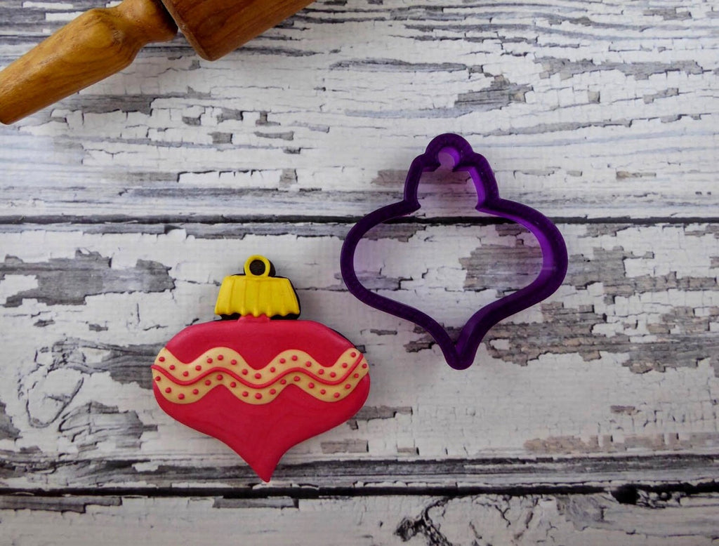 Ornament #3 or Bauble Cookie Cutter and Fondant Cutter and Clay Cutter