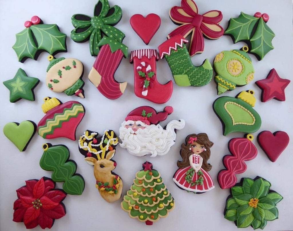 Holly with Berries Cookie Cutter and Fondant Cutter and Clay Cutter