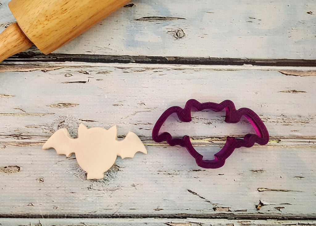 Digital STL File Download for Bat or Halloween Bat Cookie Cutter or Fondant Cutter and Clay Cutter