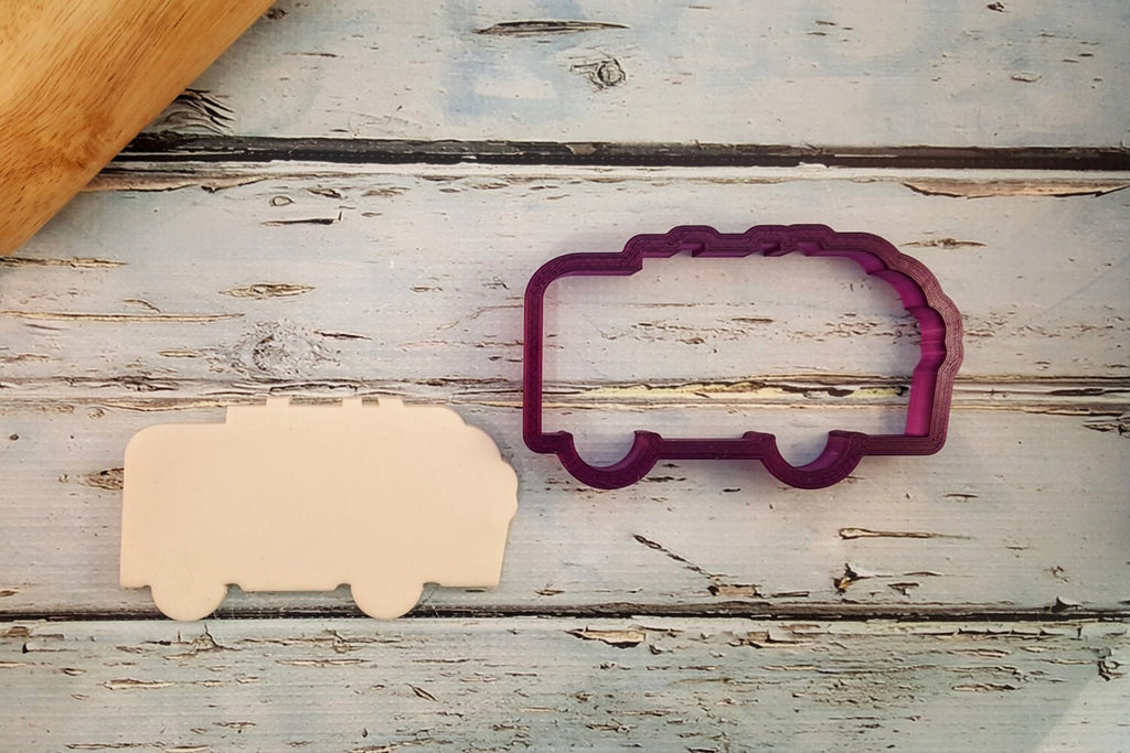 Trash Truck or Garbage Truck or Recycling Truck Cookie Cutter and Fondant Cutter and Clay Cutter