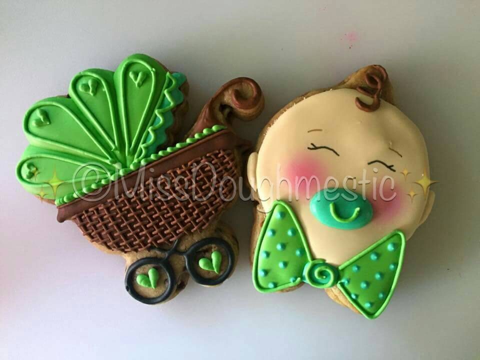 Miss Doughmestic Baby Boy Head Cookie Cutter and Fondant Cutter and Clay Cutter