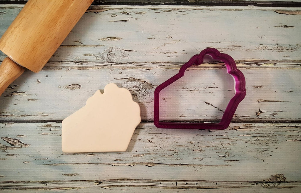 Perfect Pie or Cake Slice Cookie Cutter or Fondant Cutter and Clay Cutter