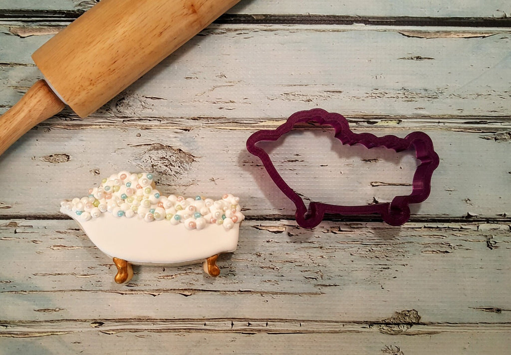 Bath Tub or Bathtub Cookie Cutter and Fondant Cutter and Clay Cutter