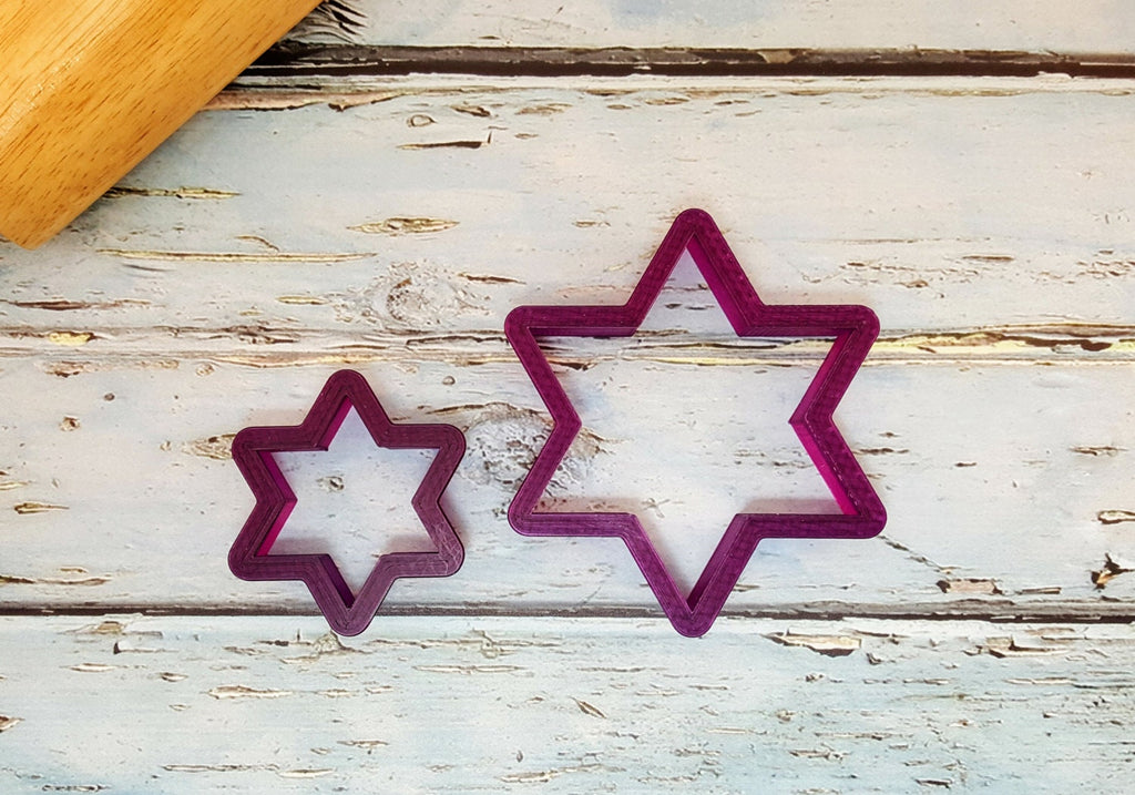 Star of David Cookie Cutter and Fondant Cutter and Clay Cutter