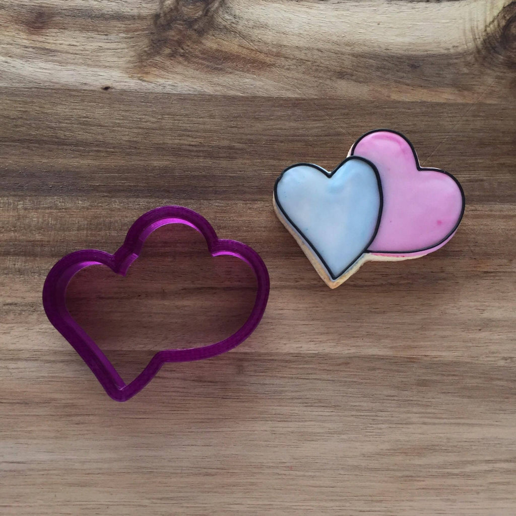 Box of Chocolates or Double Heart Cookie Cutter and Fondant Cutter and Clay Cutter