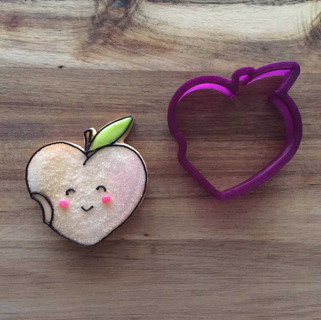 Heart Shaped Peach or Apple Cookie Cutter and Fondant Cutter and Clay Cutter