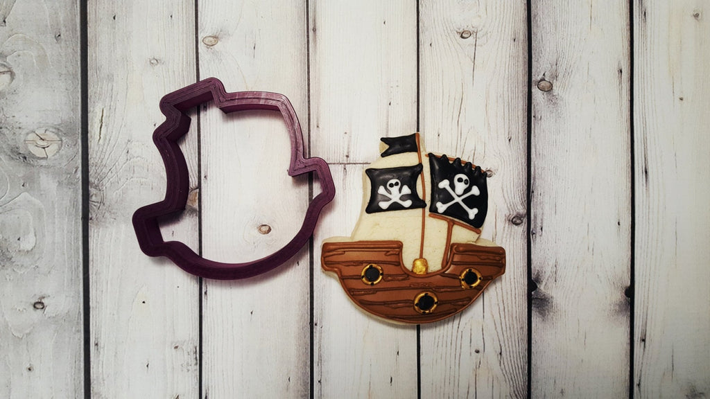 Pirate Ship Cookie Cutter or Fondant Cutter and Clay Cutter