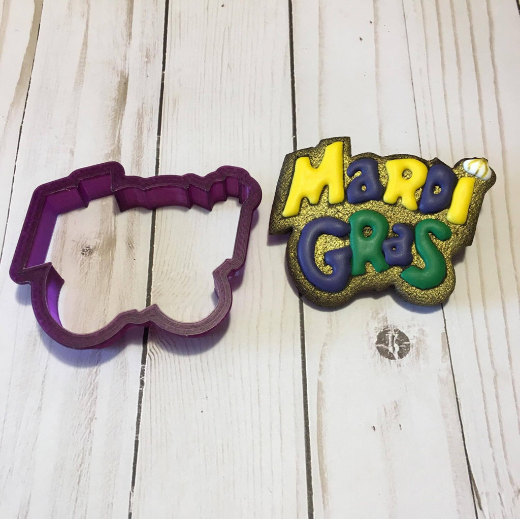 Mardi Gras Cookie Cutter and Fondant Cutter and Clay Cutter