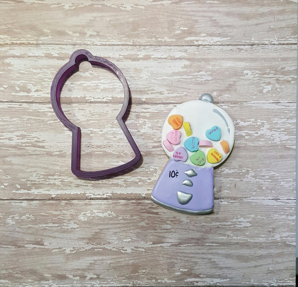 Gumball Machine or Gum Ball Machine Cookie Cutter and Fondant Cutter and Clay Cutter