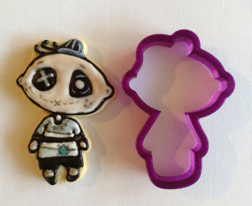 Zombie Boy Cookie Cutter or Fondant Cutter and Clay Cutter