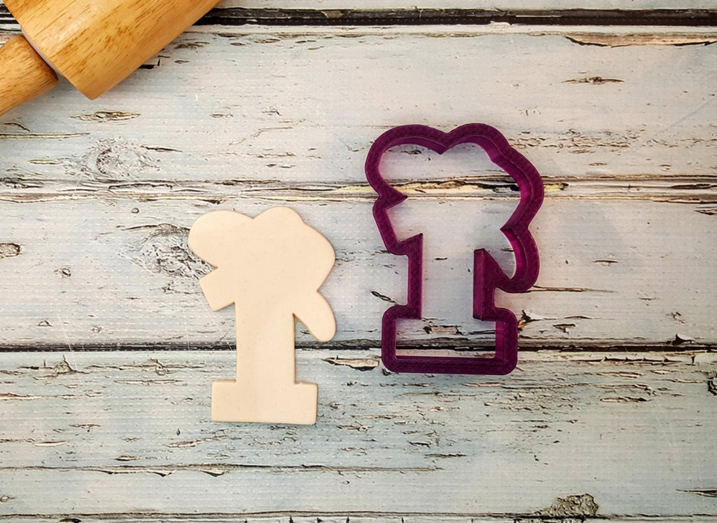 One or 1 or First Birthday or Anniversary  Number with Cowboy Hat Cookie Cutter or Fondant Cutter and Clay Cutter