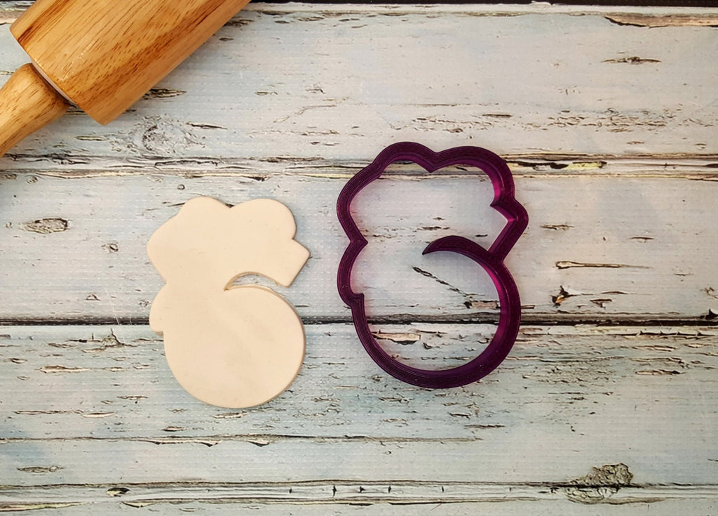 Six or 6 or Sixth Birthday or Anniversary  Number with Cowboy Hat Cookie Cutter or Fondant Cutter and Clay Cutter