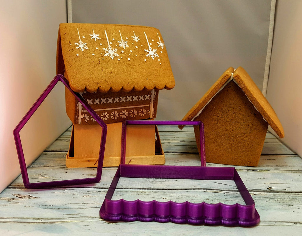 Gingerbread House Cookie Cutter and Fondant Cutter and Clay Cutter