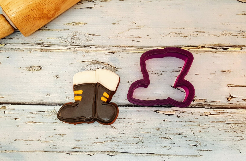 Santa Boots or Combat Boots Cookie Cutter and Fondant Cutter and Clay Cutter