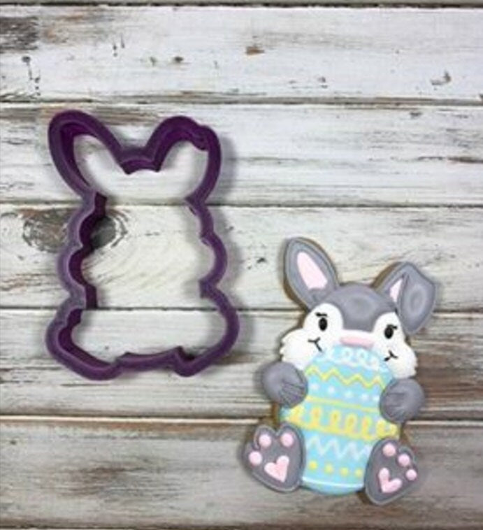 Monique's Easter Bunny Cookie Cutter or Fondant Cutter and Clay Cutter