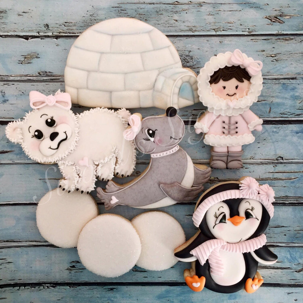 Polar Bear Cookie Cutter and Fondant Cutter and Clay Cutter