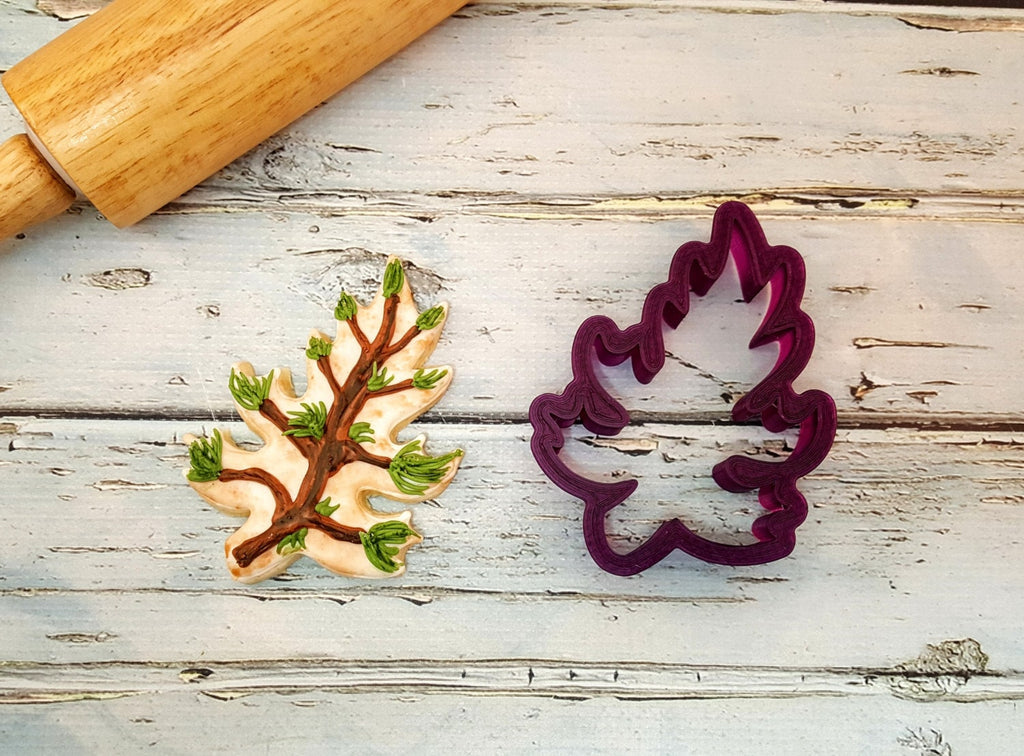 Fall Autumn Oak Leaf Cookie Cutter and Fondant Cutter and Clay Cutter