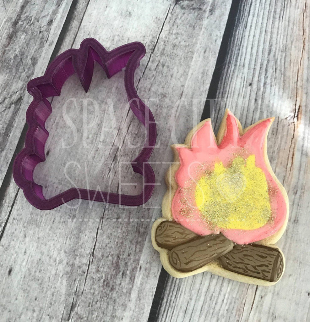 Campfire or Camp Fire Cookie Cutter and Fondant Cutter and Clay Cutter