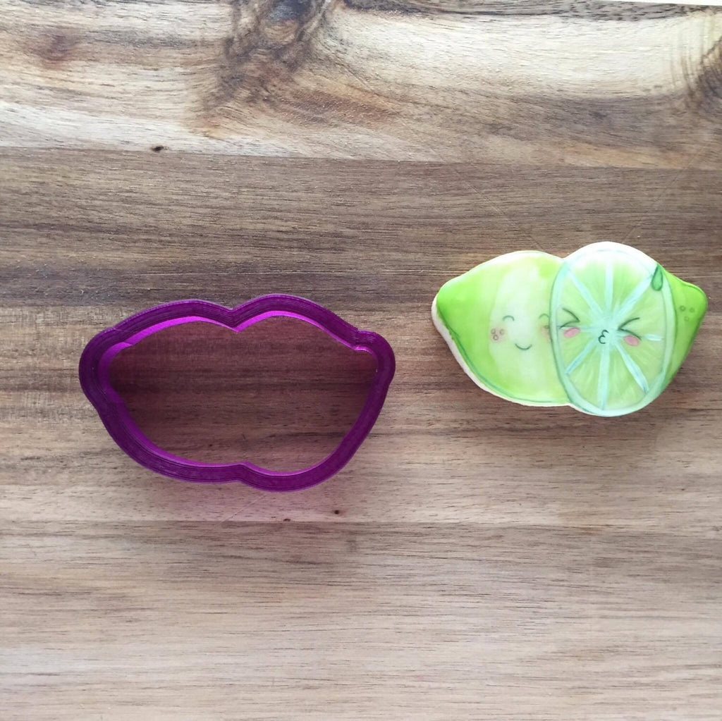 Pair of Limes or Lemons Cookie Cutter and Fondant Cutter and Clay Cutter