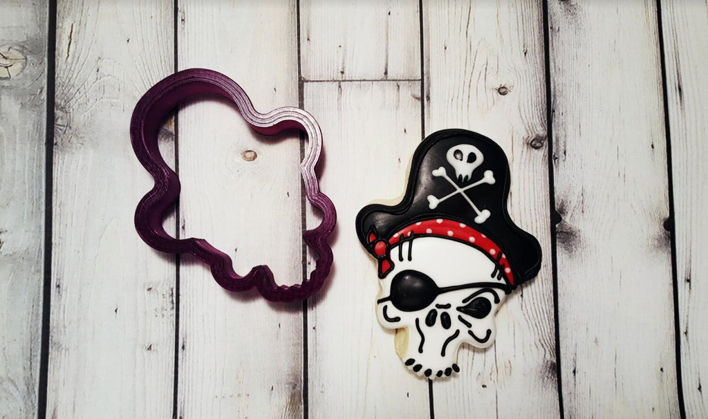 Pirate Skull Cookie Cutter or Fondant Cutter and Clay Cutter