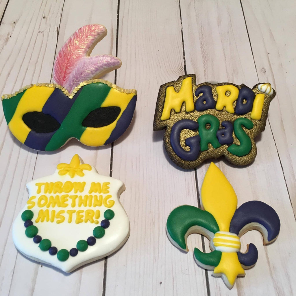 Mardi Gras Mask with Feathers Cookie Cutter and Fondant Cutter and Clay Cutter