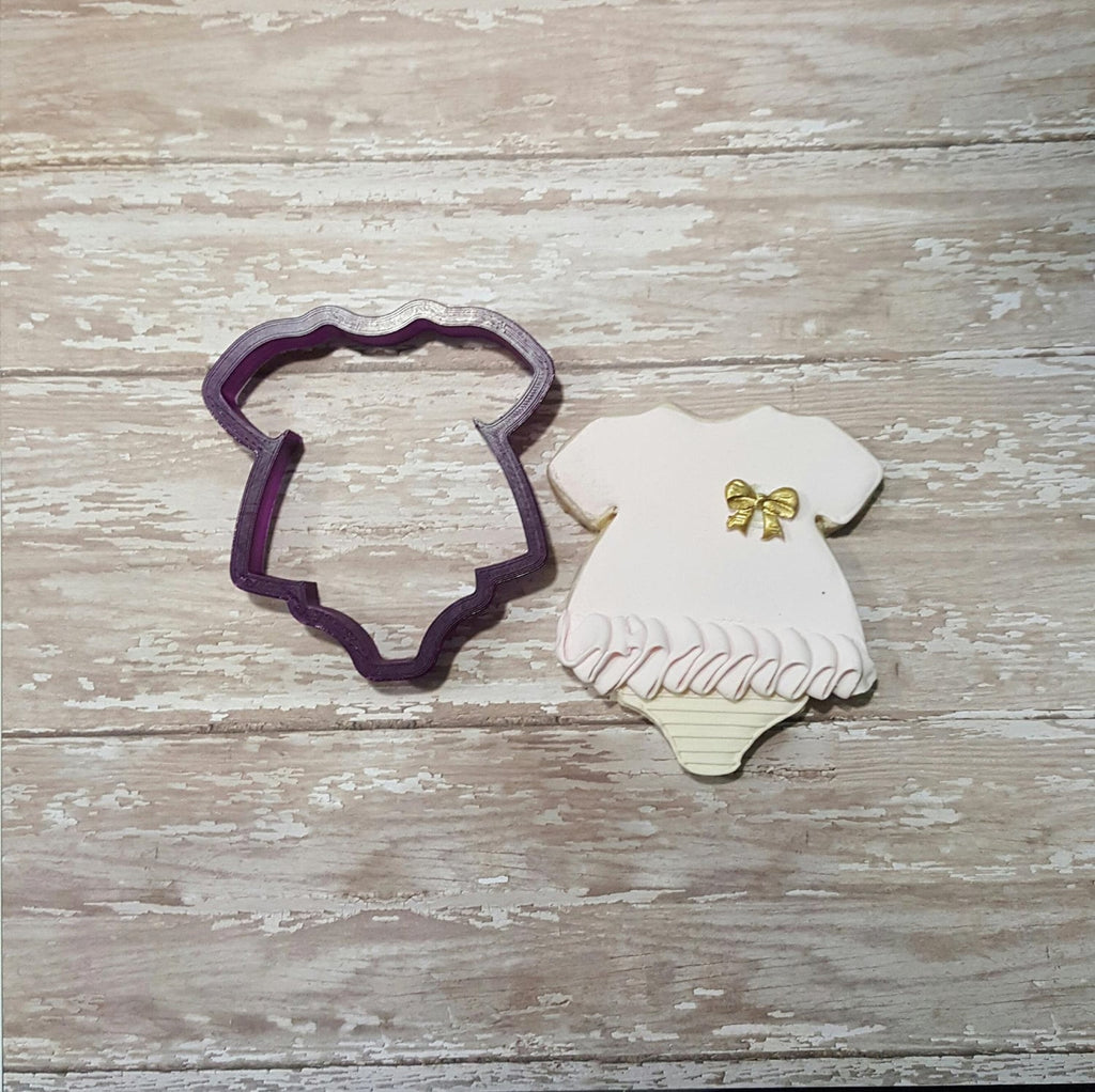 Romper with a Ruffle Cookie Cutter and Fondant Cutter and Clay Cutter