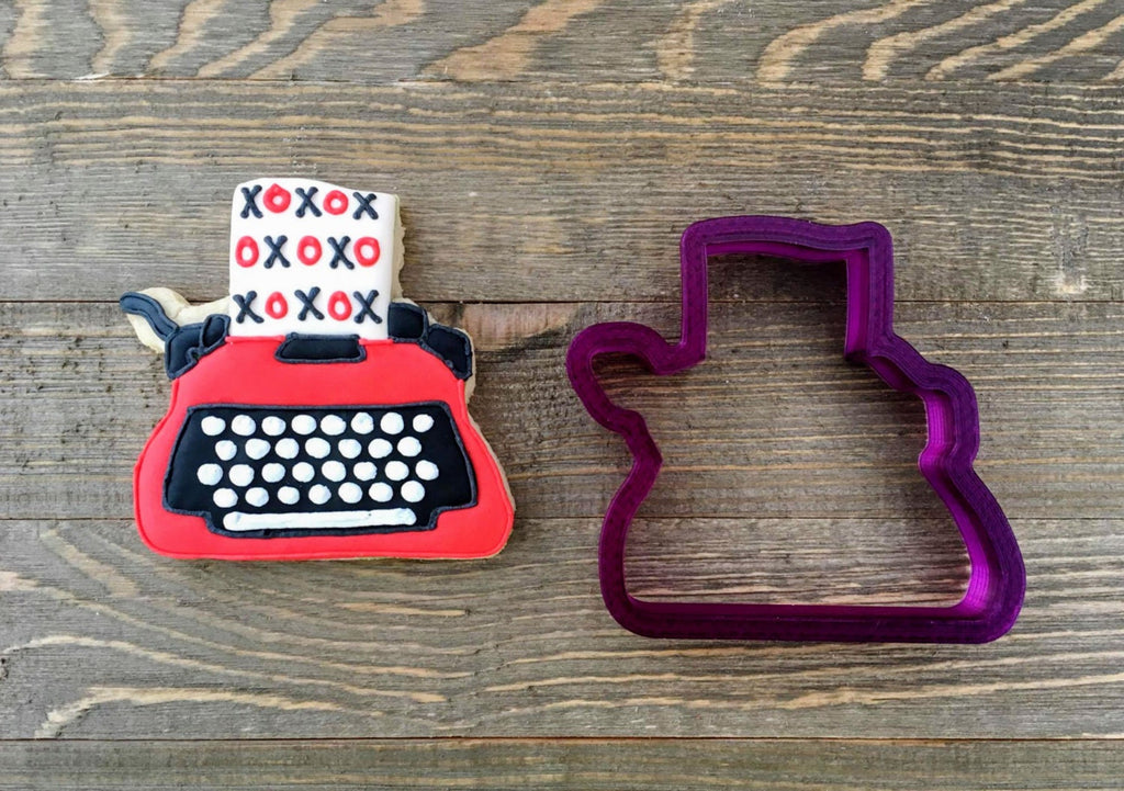 Typewriter or Adding Machine Cookie Cutter and Fondant Cutter and Clay Cutter