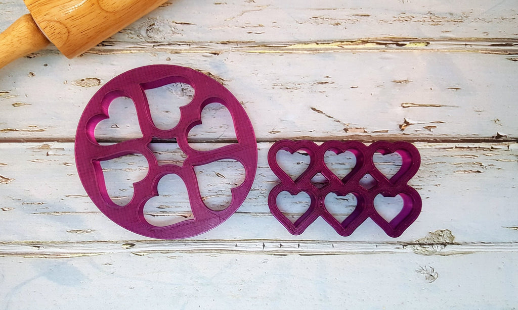 Multi-Mini Heart Cookie Cutter and Fondant Cutter and Clay Cutter