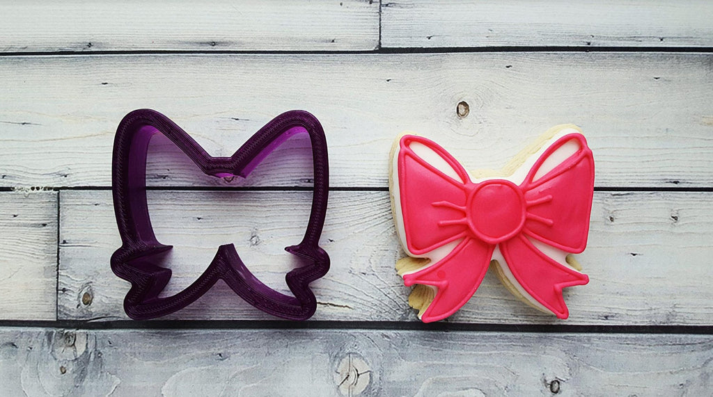 Miss Doughmestic Bow Cookie Cutter and Fondant Cutter and Clay Cutter