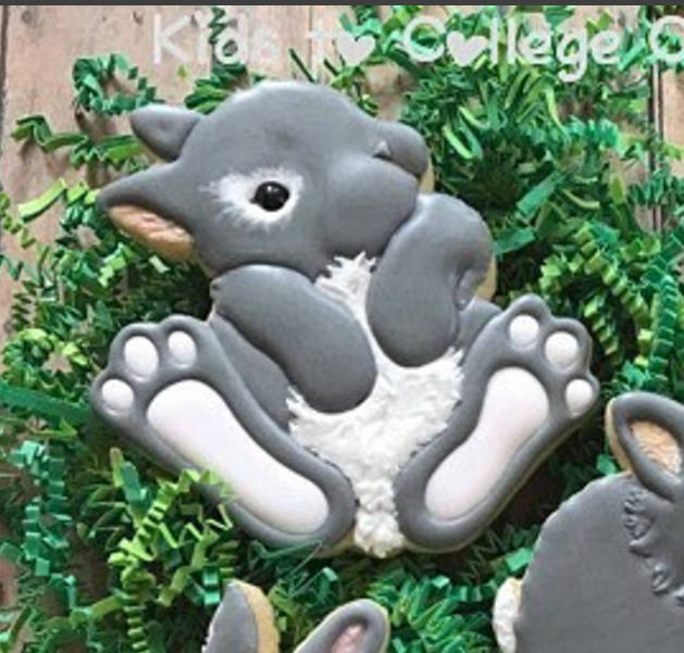 The Floured Canvas Bunny #1 Cookie Cutter and Fondant Cutter and Clay Cutter