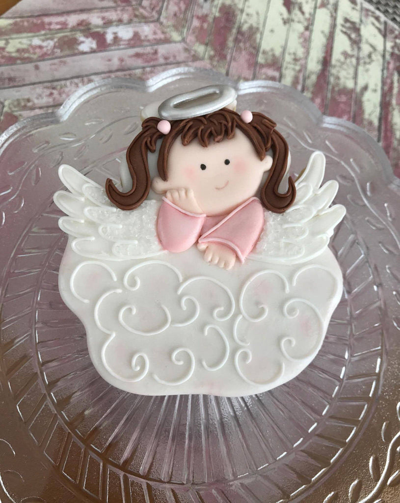 Angel on a Cloud Cookie Cutter and Fondant Cutter and Clay Cutter