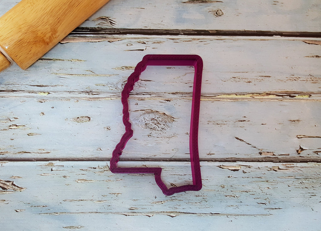 State of Mississippi Cookie Cutter and Fondant Cutter and Clay Cutter