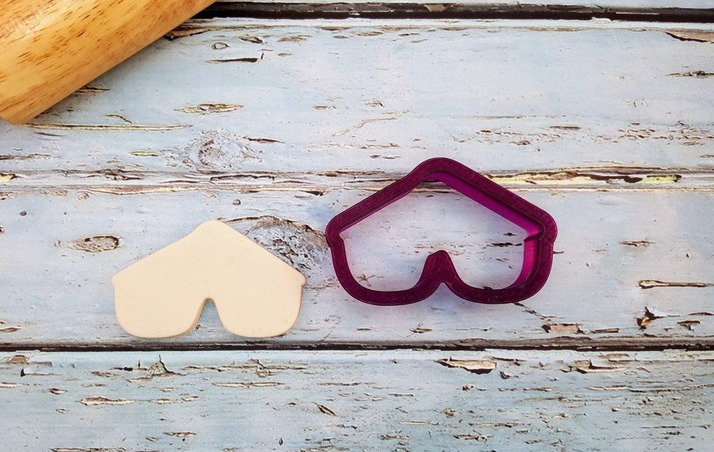 Sunglasses #3 or Swim Goggles Cookie Cutter and Fondant Cutter and Clay Cutter