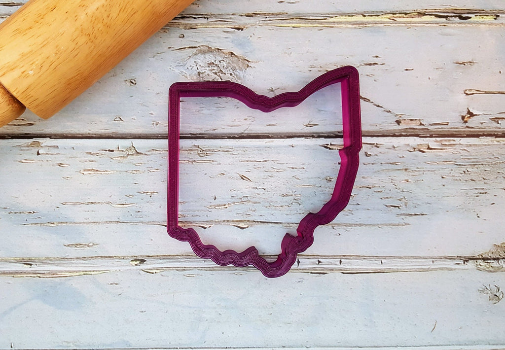 State of Ohio Cookie Cutter and Fondant Cutter and Clay Cutter