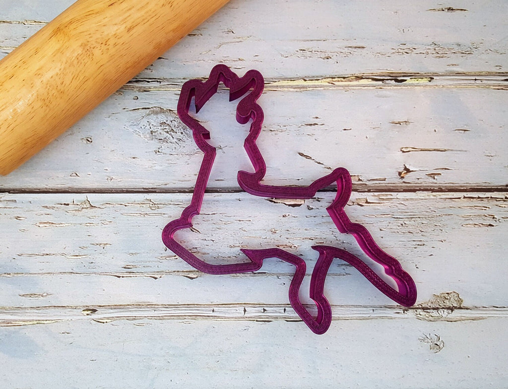 Large Deer or Reindeer Cookie Cutter and Fondant Cutter and Clay Cutter