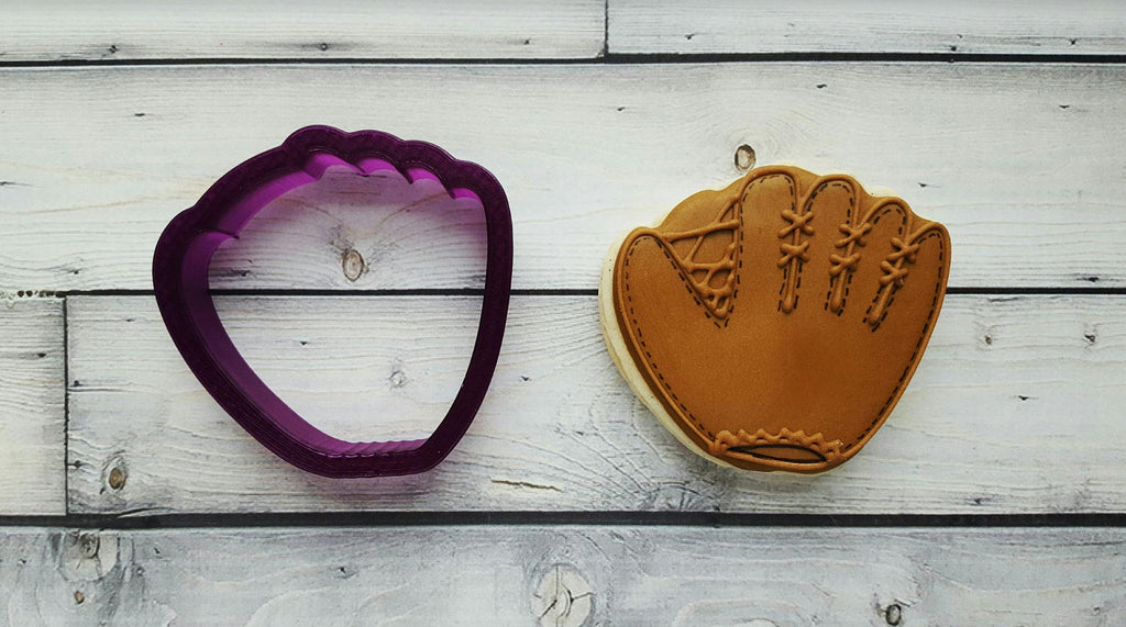 Baseball Mitt or Softball Glove Cookie Cutter and Fondant Cutter and Clay Cutter