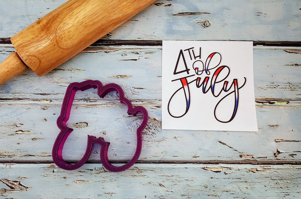 4th of July Hand Lettered Cookie Cutter – Bobbi's Cutters