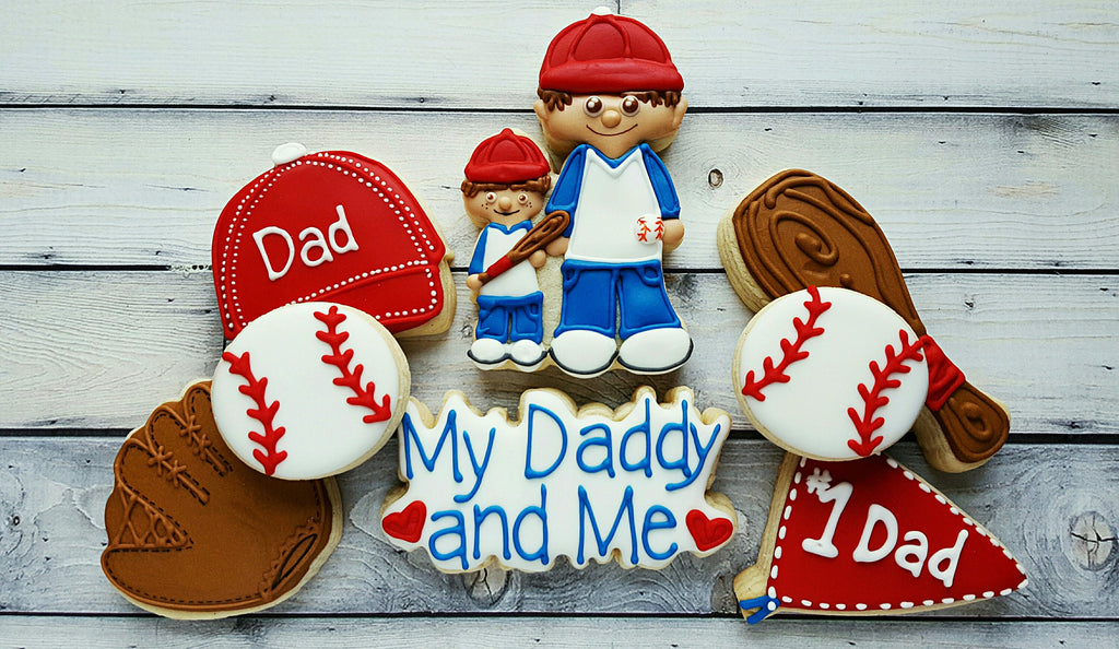 Dad and Son or Man and Boy Cookie Cutter and Fondant Cutter