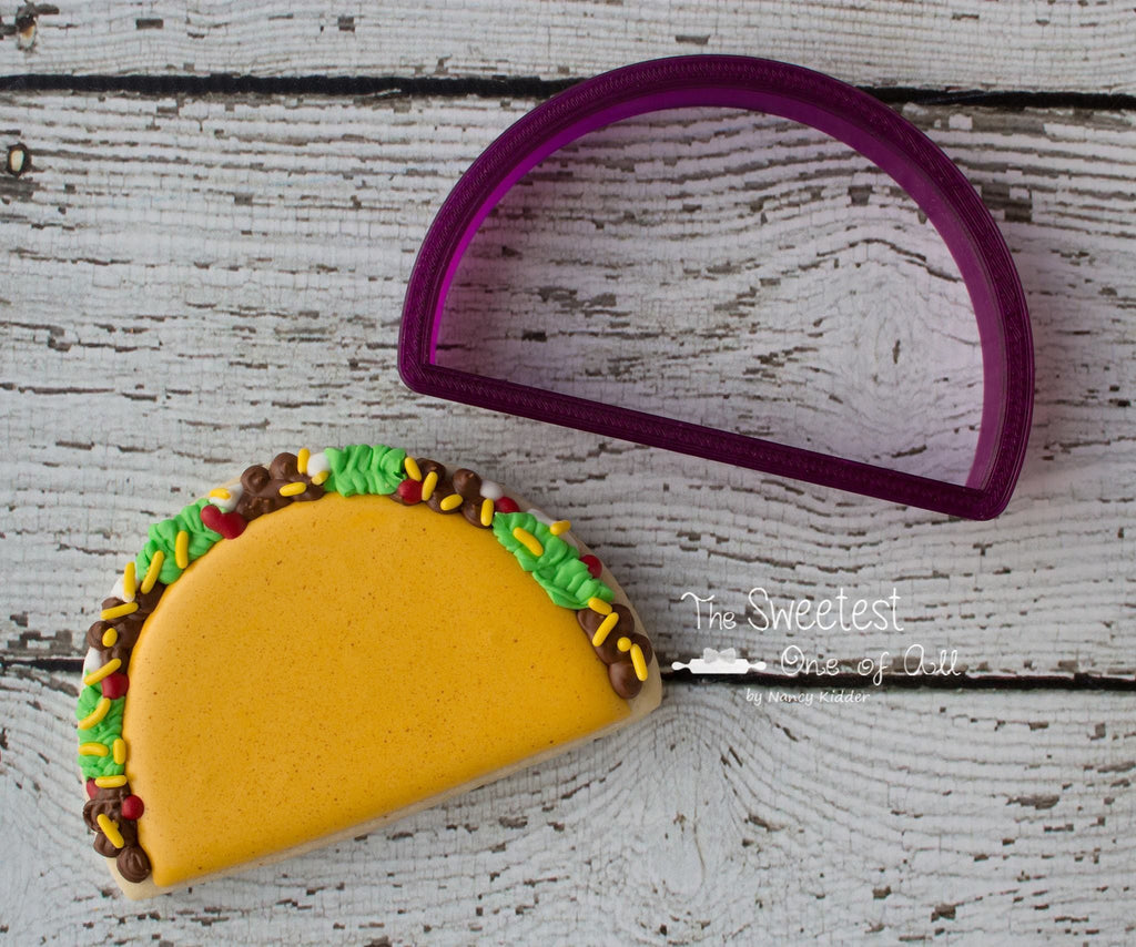 Taco Cookie Cutter or Fondant Cutter and Clay Cutter