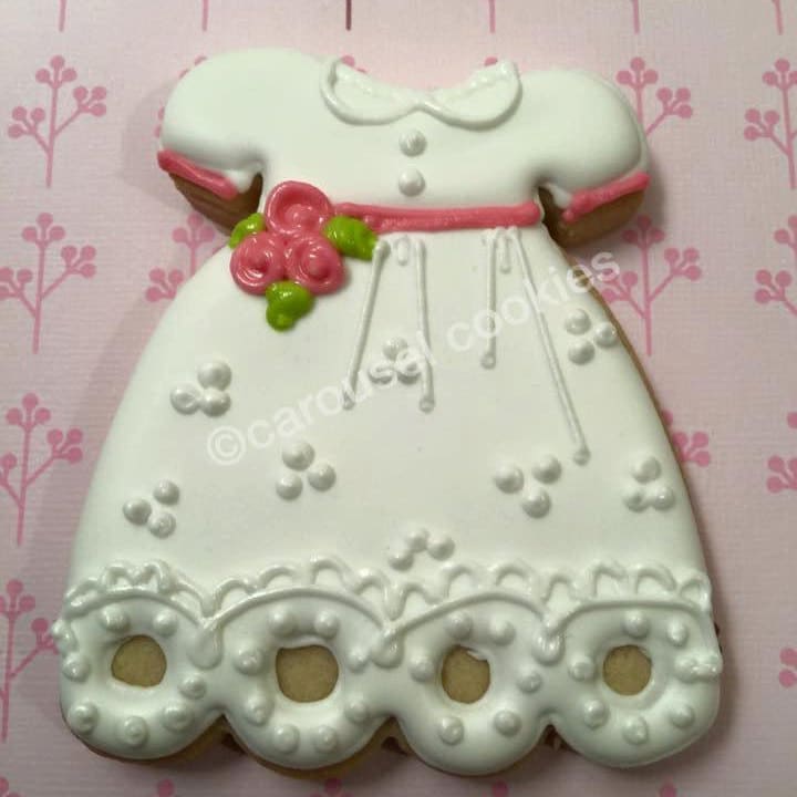 Dress Princess Baptismal Cookie Cutter or Fondant Cutter and Clay Cutter