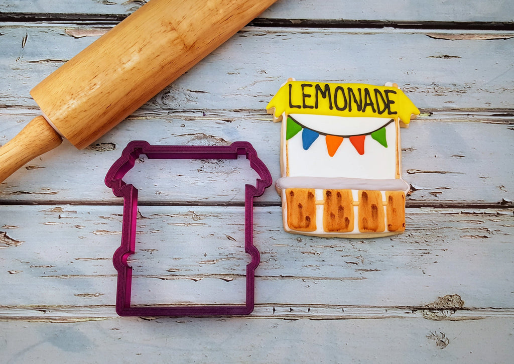 Lemonade Stand or Cookie Stand or Farmers Market Cookie Cutter or Fondant Cutter and Clay Cutter