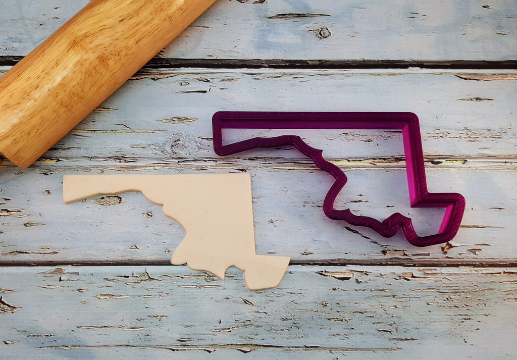 State of Maryland Cookie Cutter and Fondant Cutter and Clay Cutter