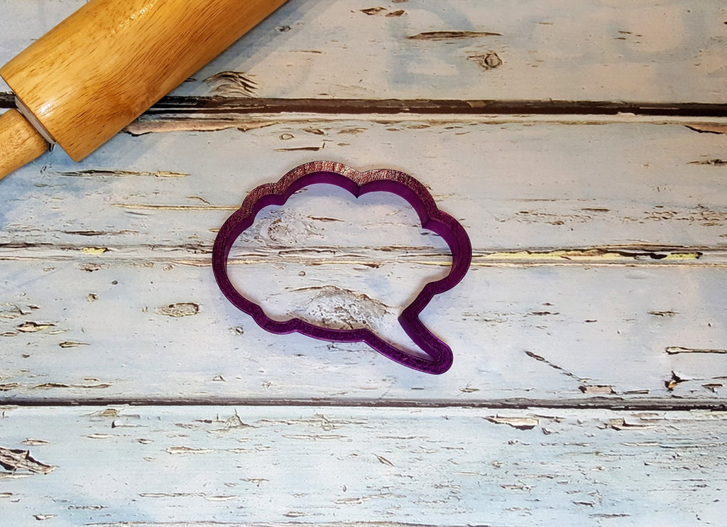 Cloud Shaped Thought Bubble Cookie Cutter and Fondant Cutter and Clay Cutter