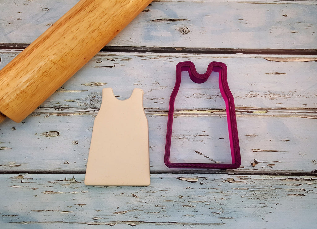 Summer Dress or Shift Dress Cookie Cutter or Fondant Cutter and Clay Cutter