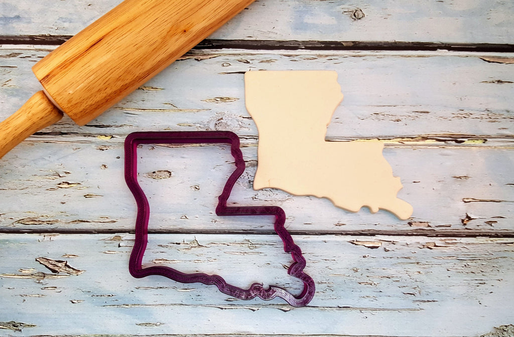 State of Louisiana Cookie Cutter and Fondant Cutter and Clay Cutter