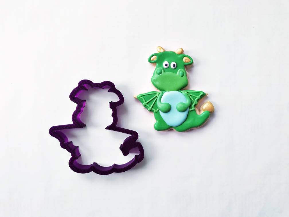 Dragon Cookie Cutter and Fondant Cutter and Clay Cutter