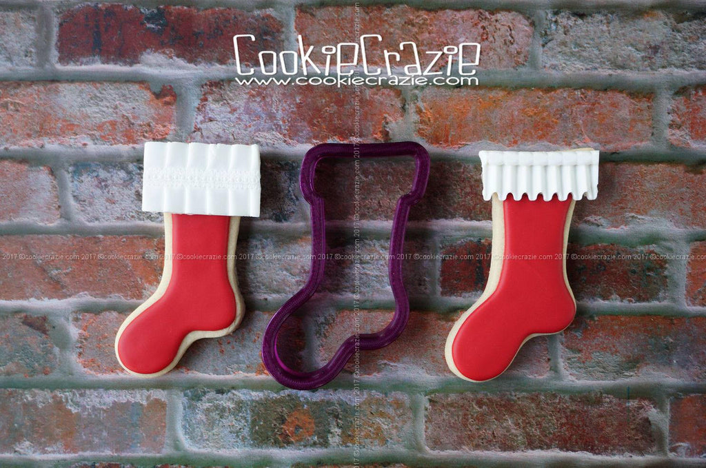 Christmas Stocking #2 Cookie Cutter and Fondant Cutter and Clay Cutter