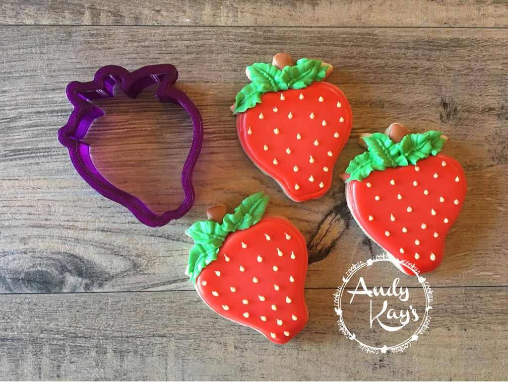 Strawberry Cookie Cutter or Fondant Cutter and Clay Cutter