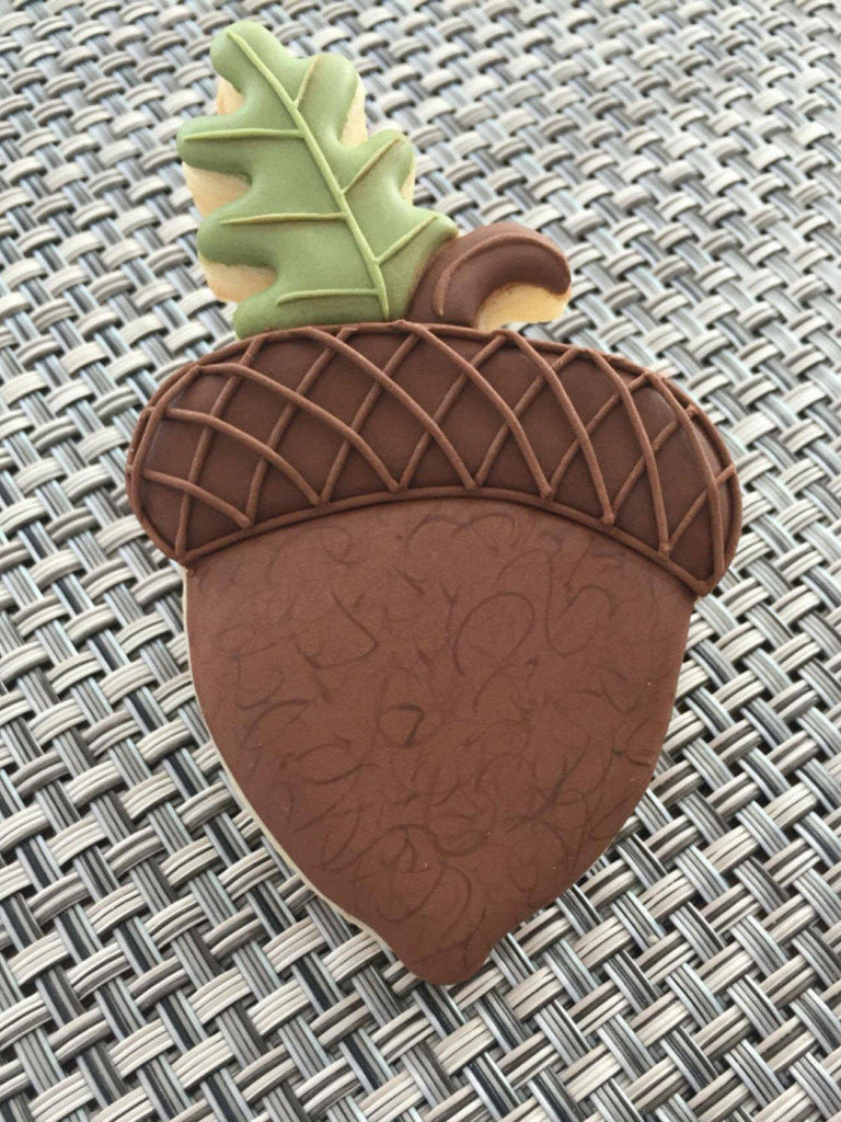 Acorn with Leaf Cookie Cutter and Fondant Cutter and Clay Cutter